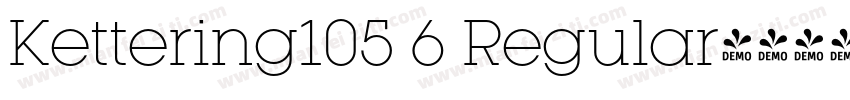 Kettering105 6 Regular字体转换